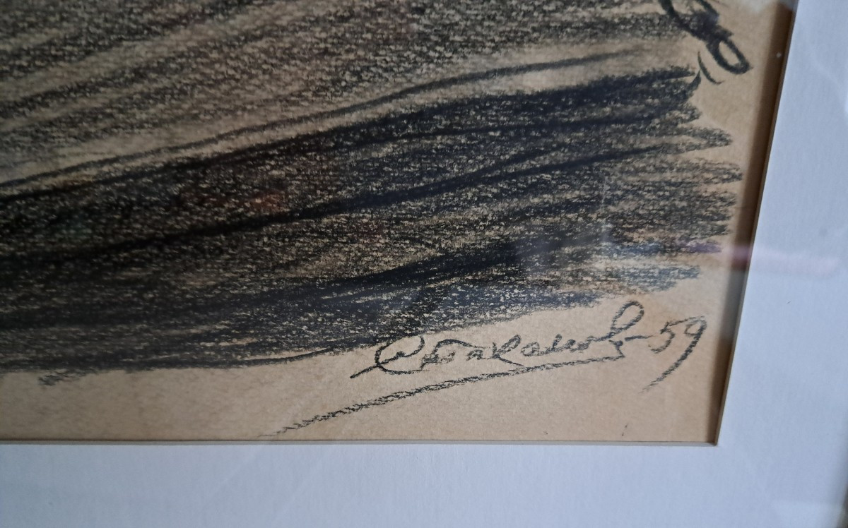 Drawing Of Boats By Igor Stakhanov, Ukrainian Artist Of The Soviet Period-photo-3