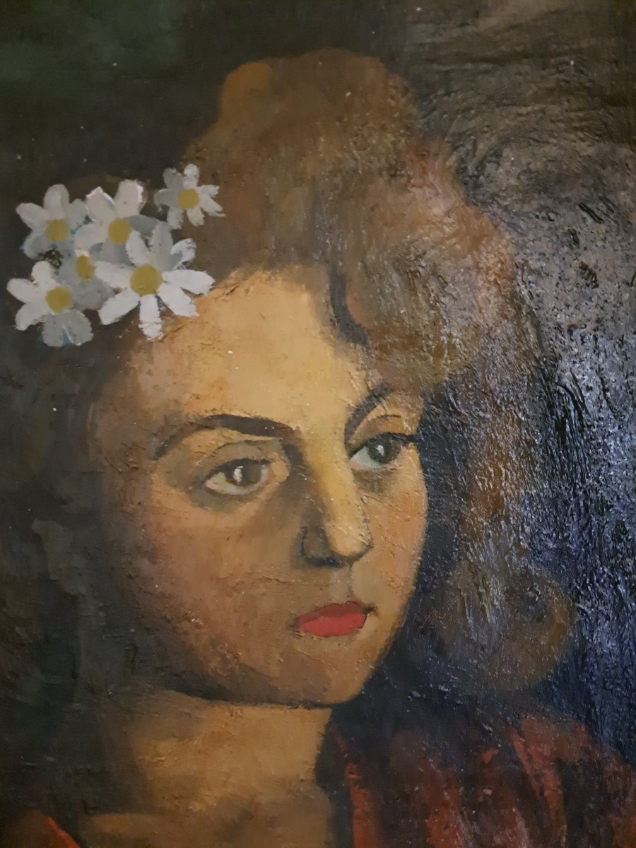 portrait huile sur toile de Pierre Clerc-photo-2