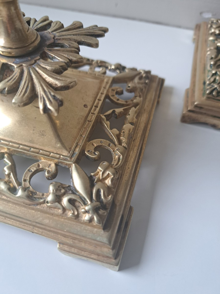 paire de bougeoirs Charles X-photo-2