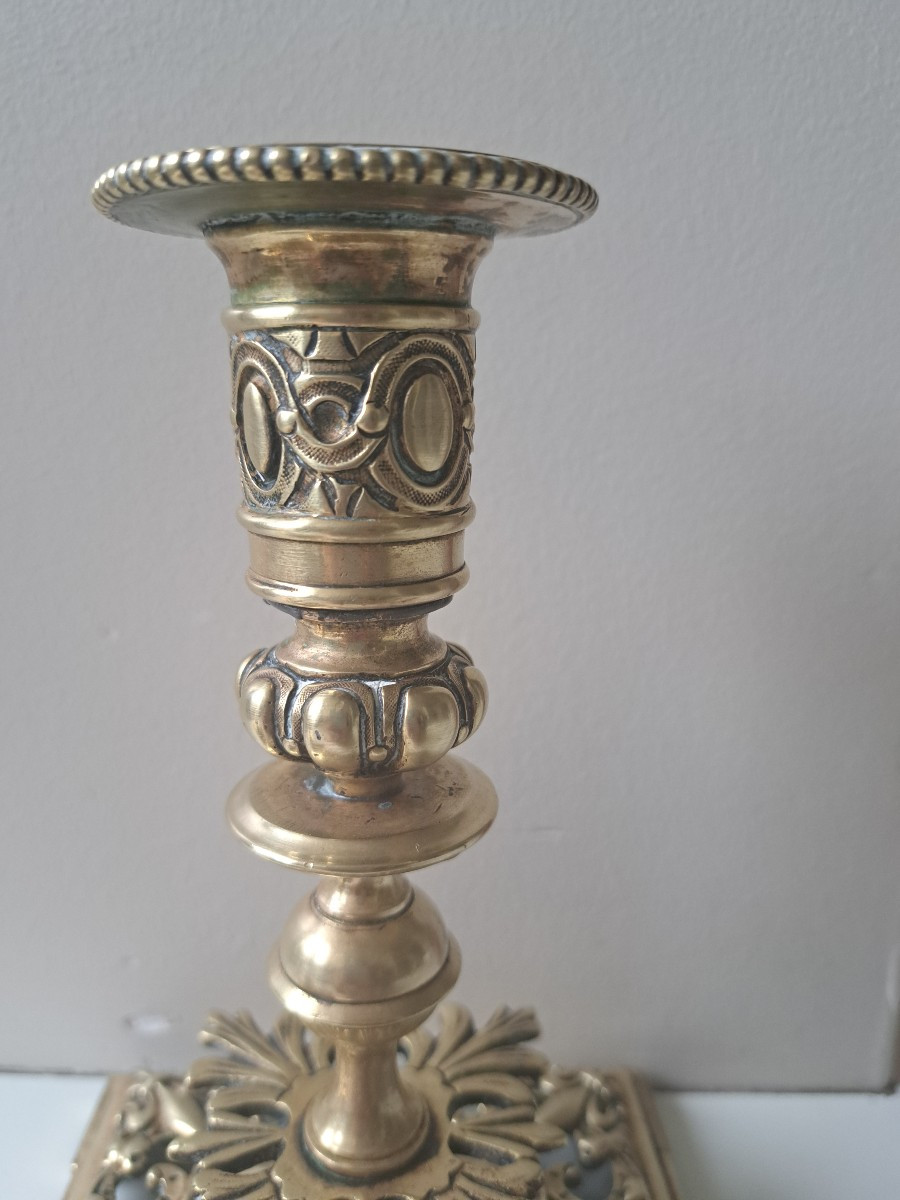 paire de bougeoirs Charles X-photo-3