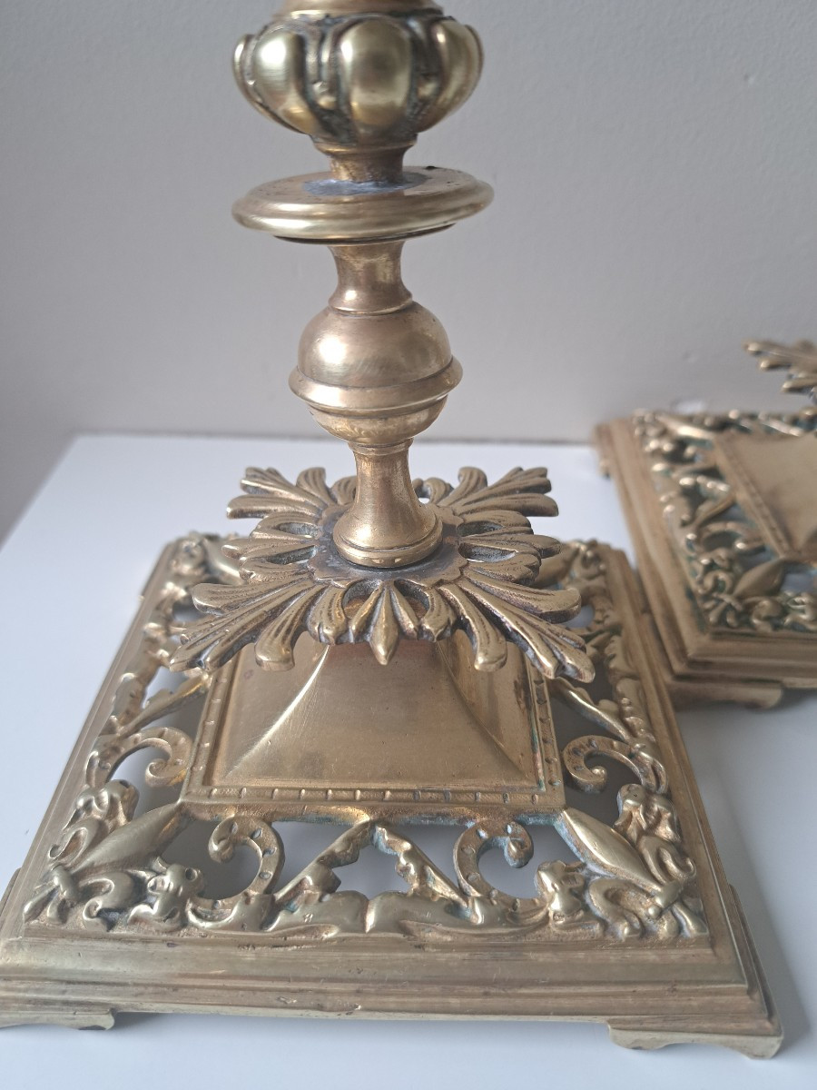 paire de bougeoirs Charles X-photo-4