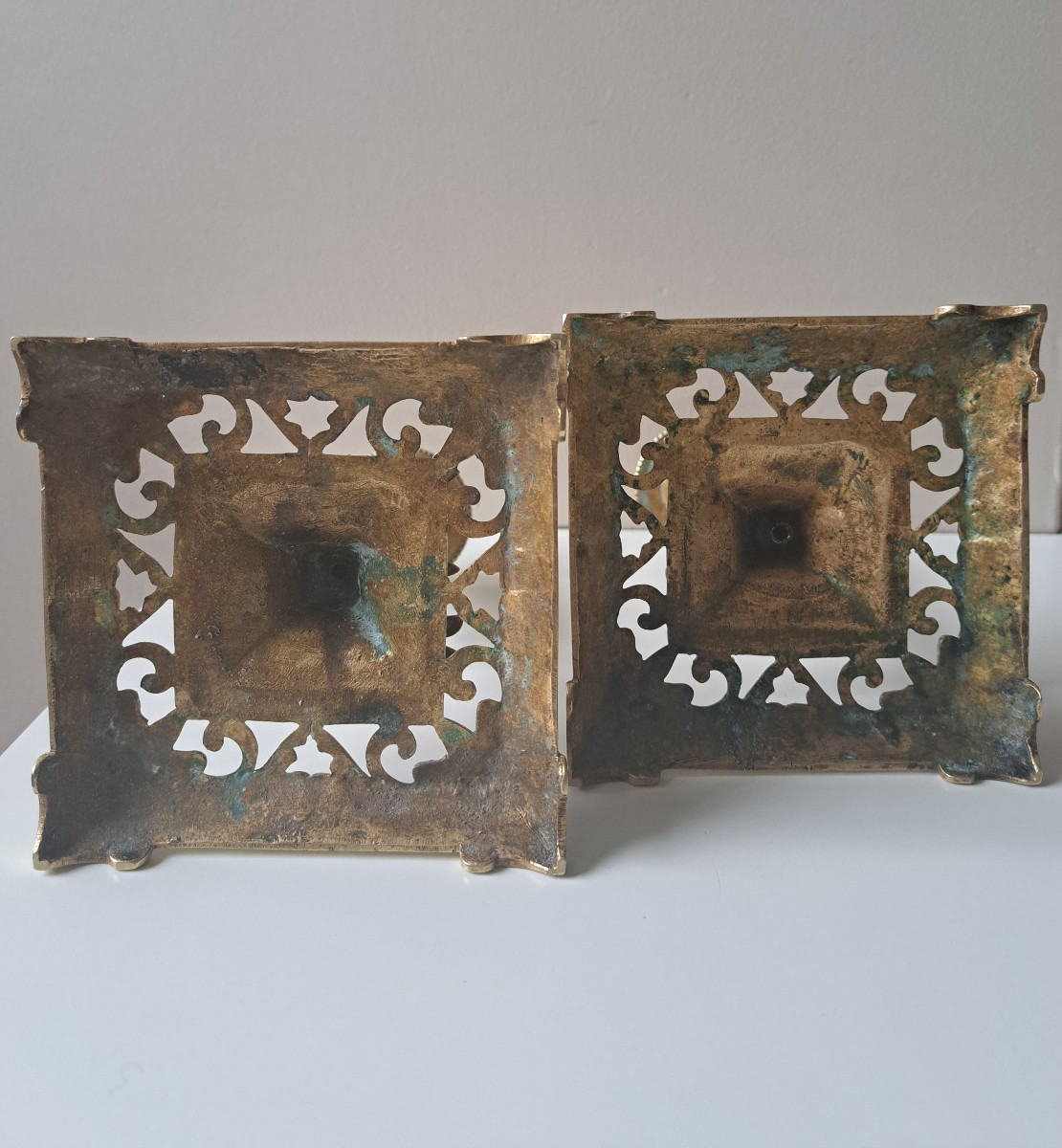 paire de bougeoirs Charles X-photo-2