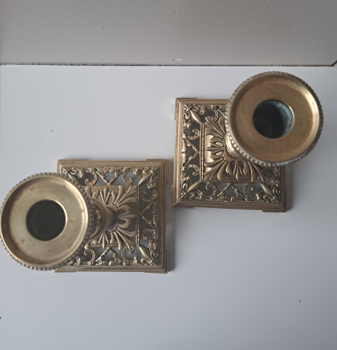 paire de bougeoirs Charles X-photo-3