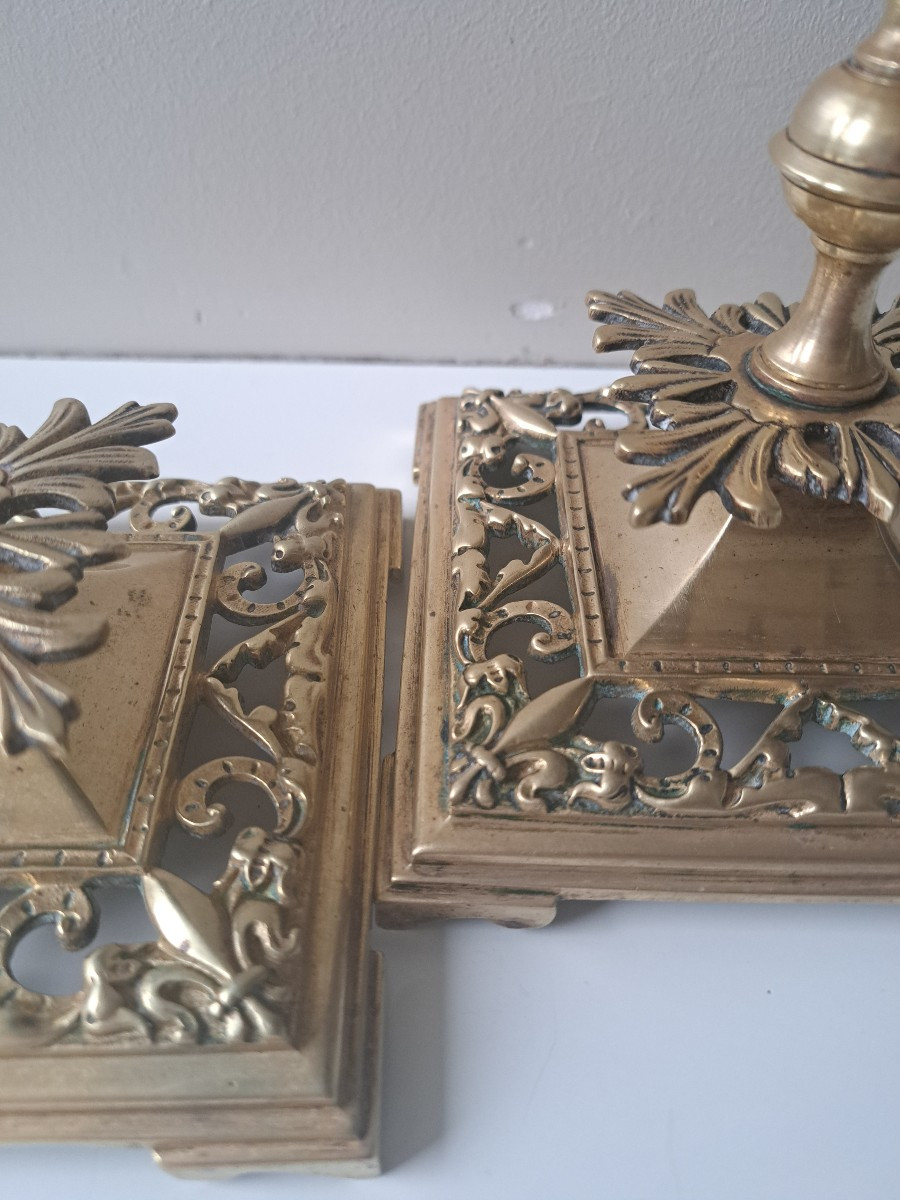 paire de bougeoirs Charles X-photo-5