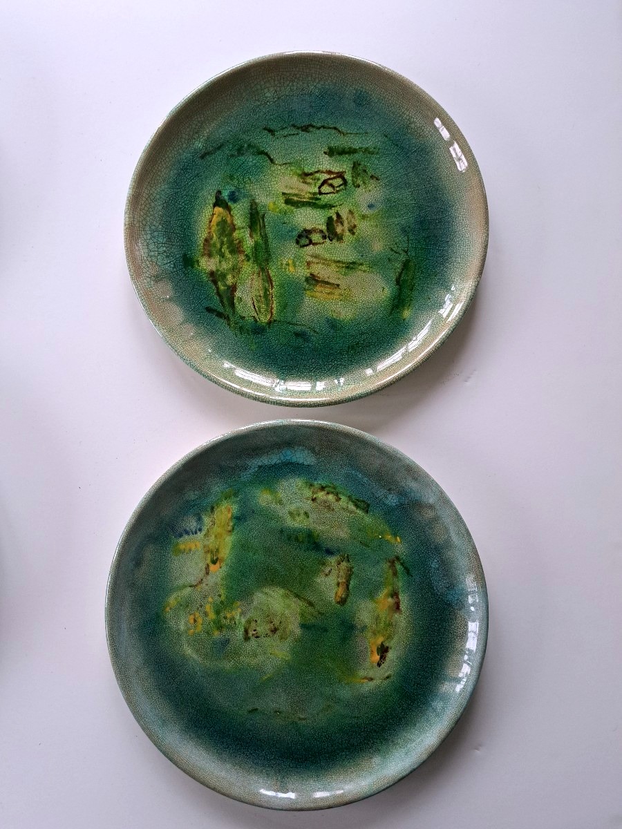8 assiettes plates signées Wertel-photo-2