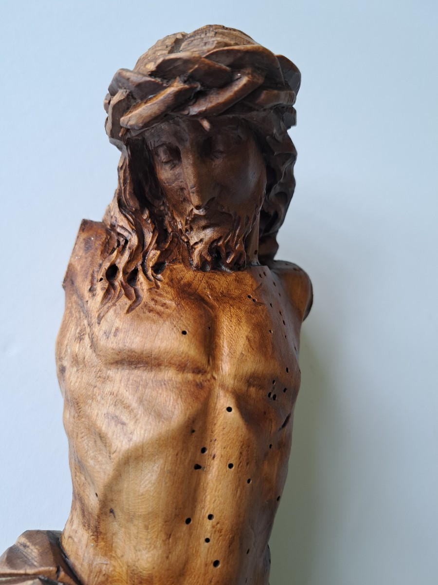 Christ En Tillleul, Ex Voto From The 19th Century-photo-2