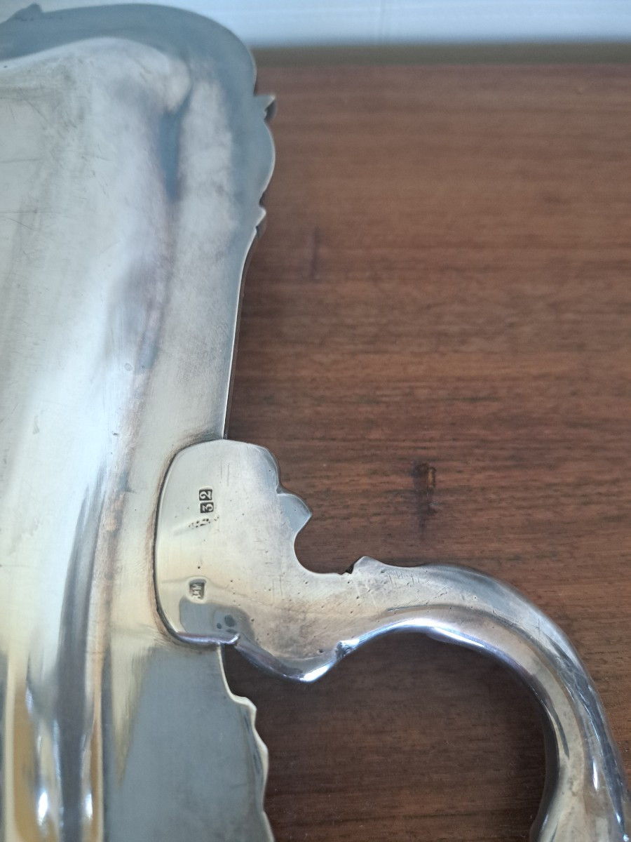 service a thé et à café en métal argenté de style Louis XV-photo-8