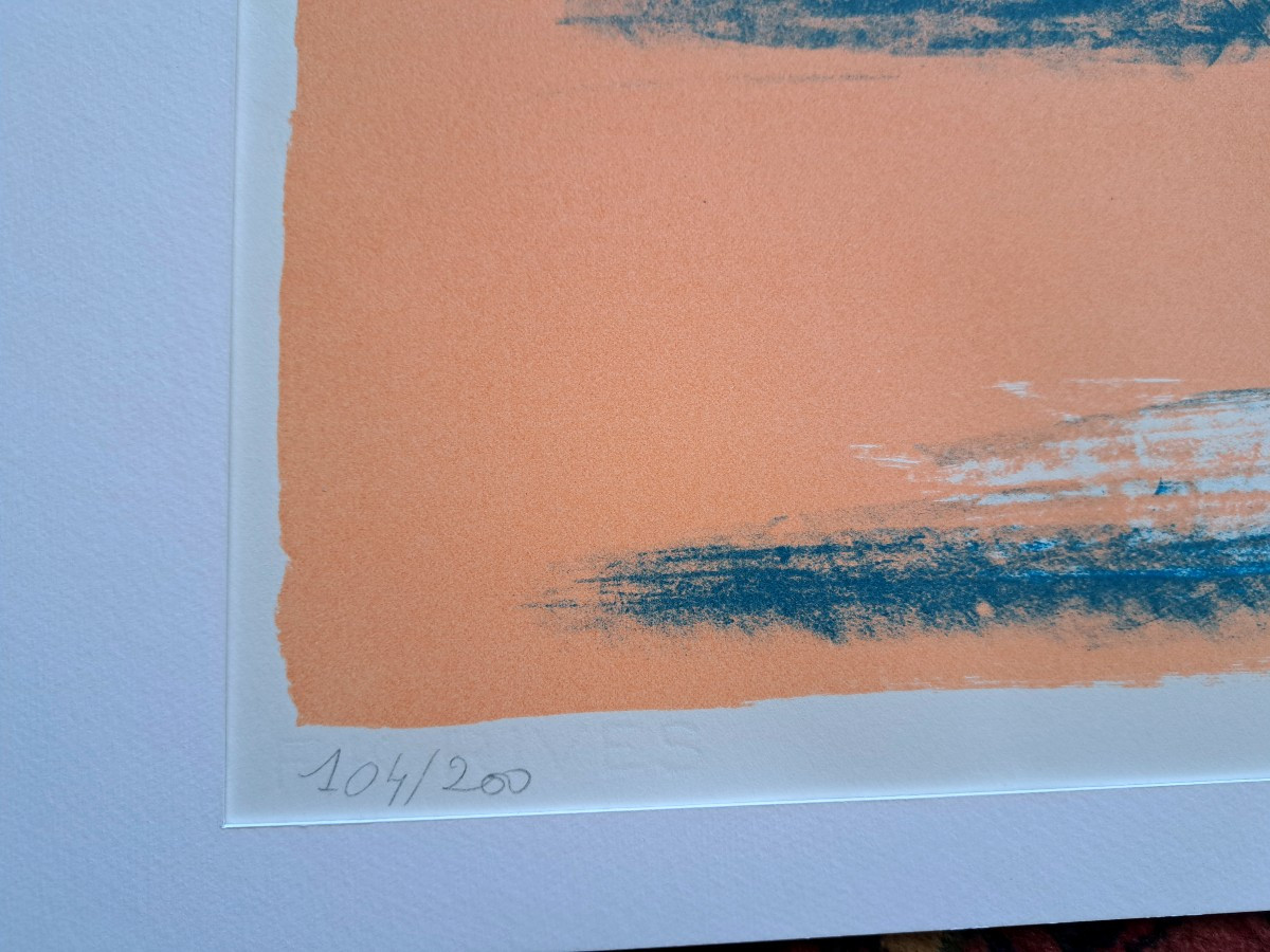 Original Lithograph By René Laubiès 1922-2006-photo-2