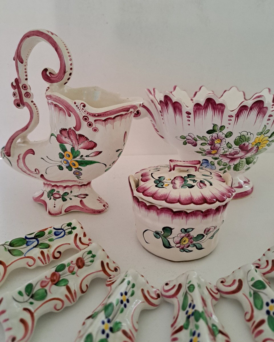lot d'objets en porcelaine de Stasbourg et Luneville -photo-3