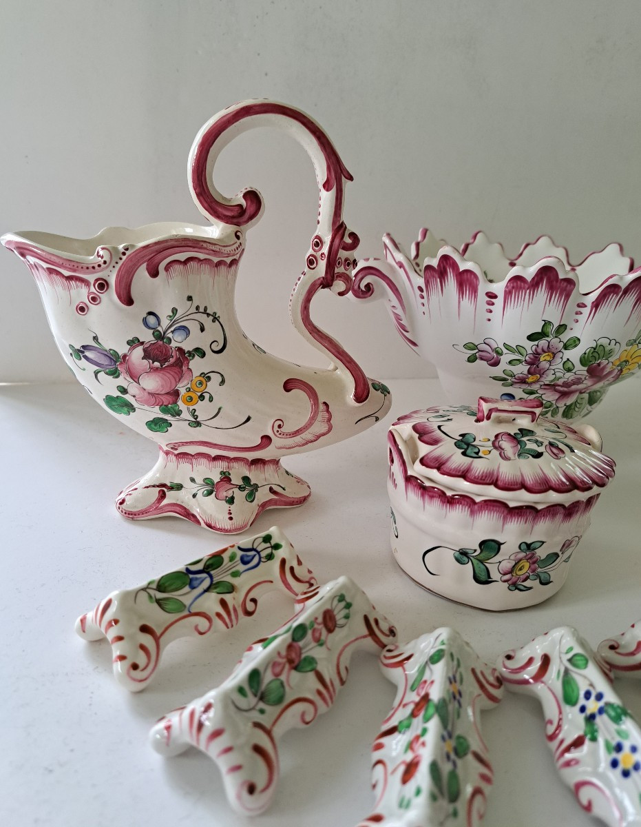 lot d'objets en porcelaine de Stasbourg et Luneville -photo-4