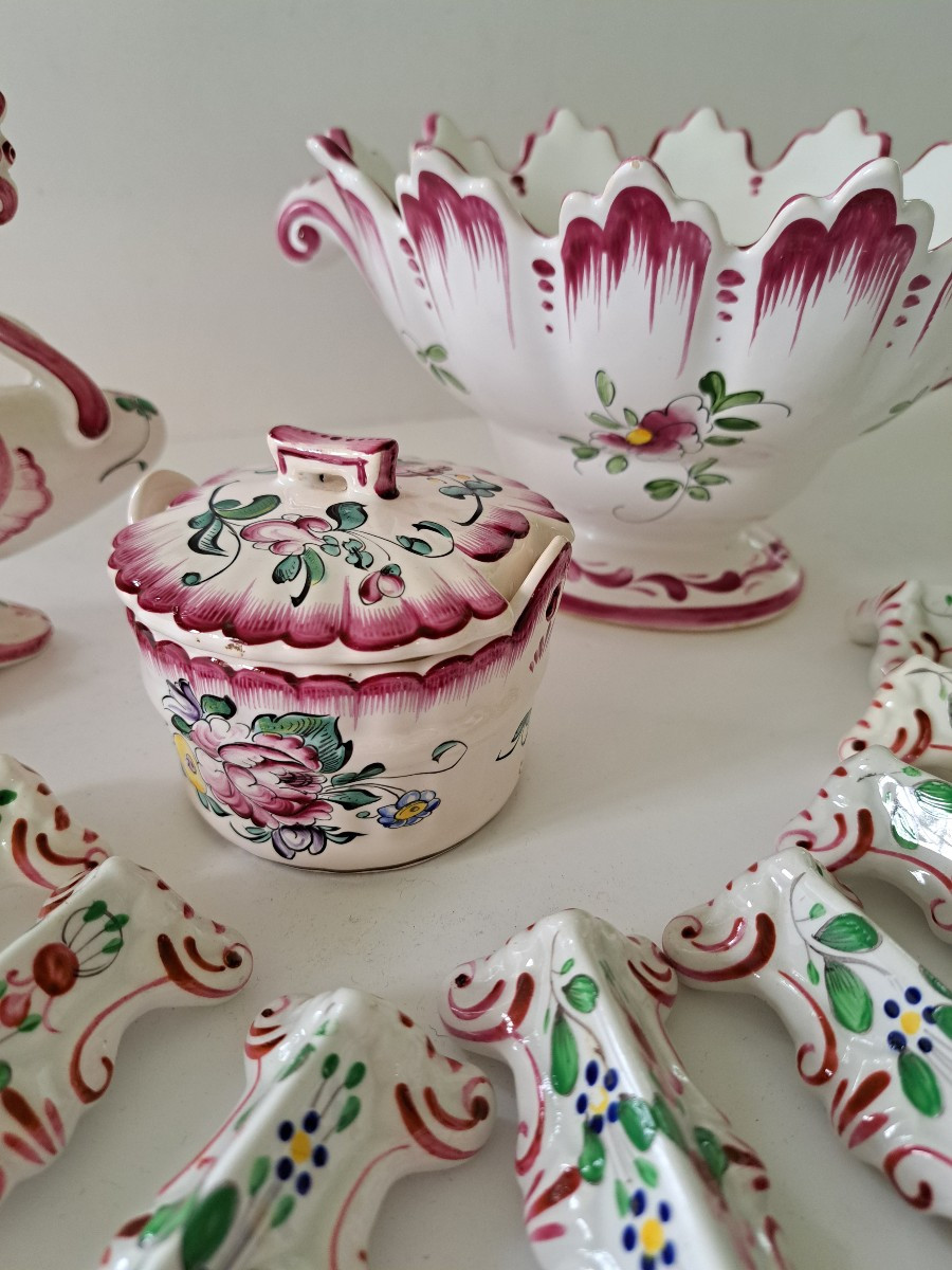 lot d'objets en porcelaine de Stasbourg et Luneville -photo-4