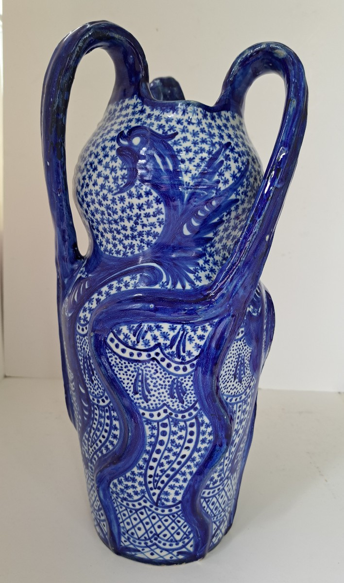 Belgian Art Nouveau Vase By Leo Maes Vereenooghe-photo-4