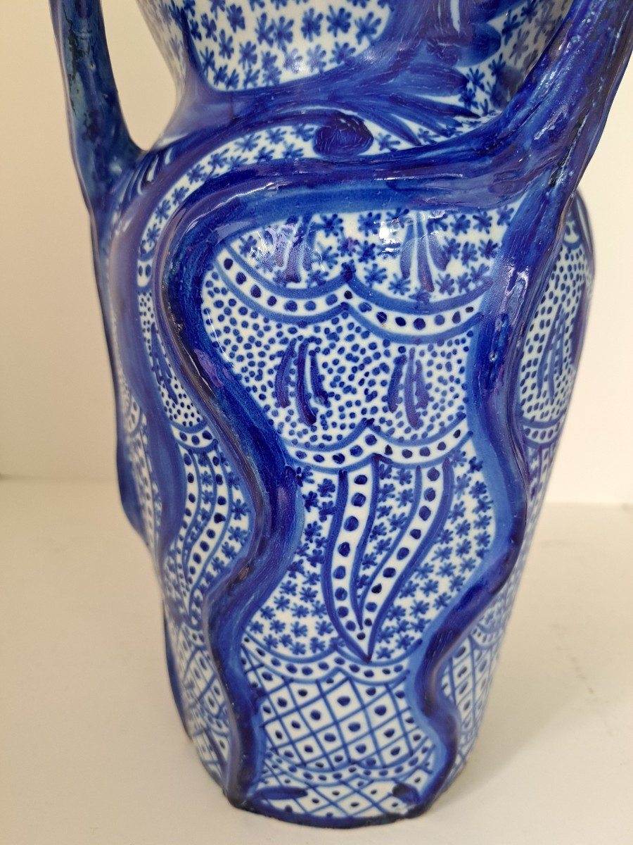 Belgian Art Nouveau Vase By Leo Maes Vereenooghe-photo-2