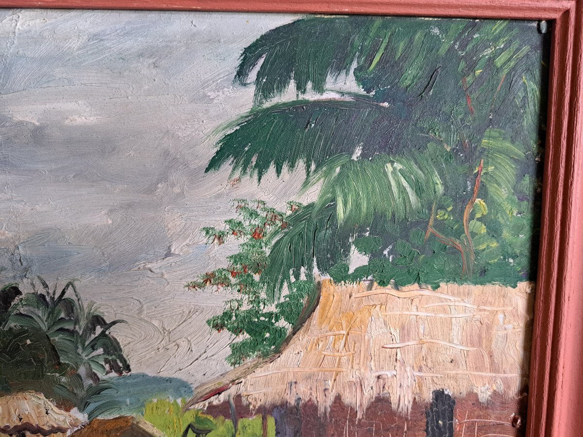 peinture de Noel Letolo 1958 école de Poto Poto-photo-4