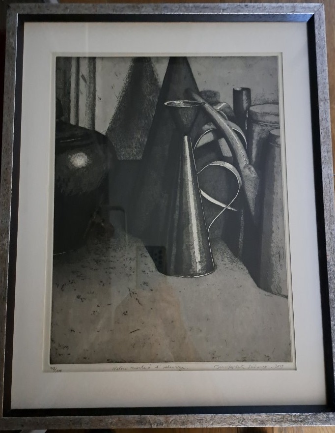 gravure "nature morte à l'Alcurza" de J.B. Sécheret -photo-5