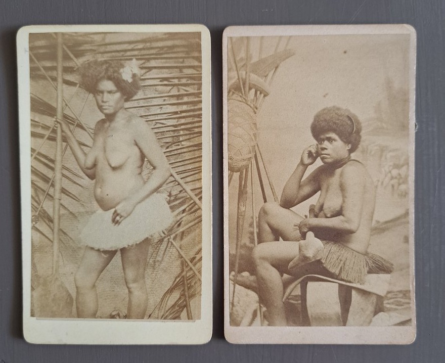 Business-card-sized Photographs Of New Caledonia By W. Dufty. Price Per Unit-photo-2