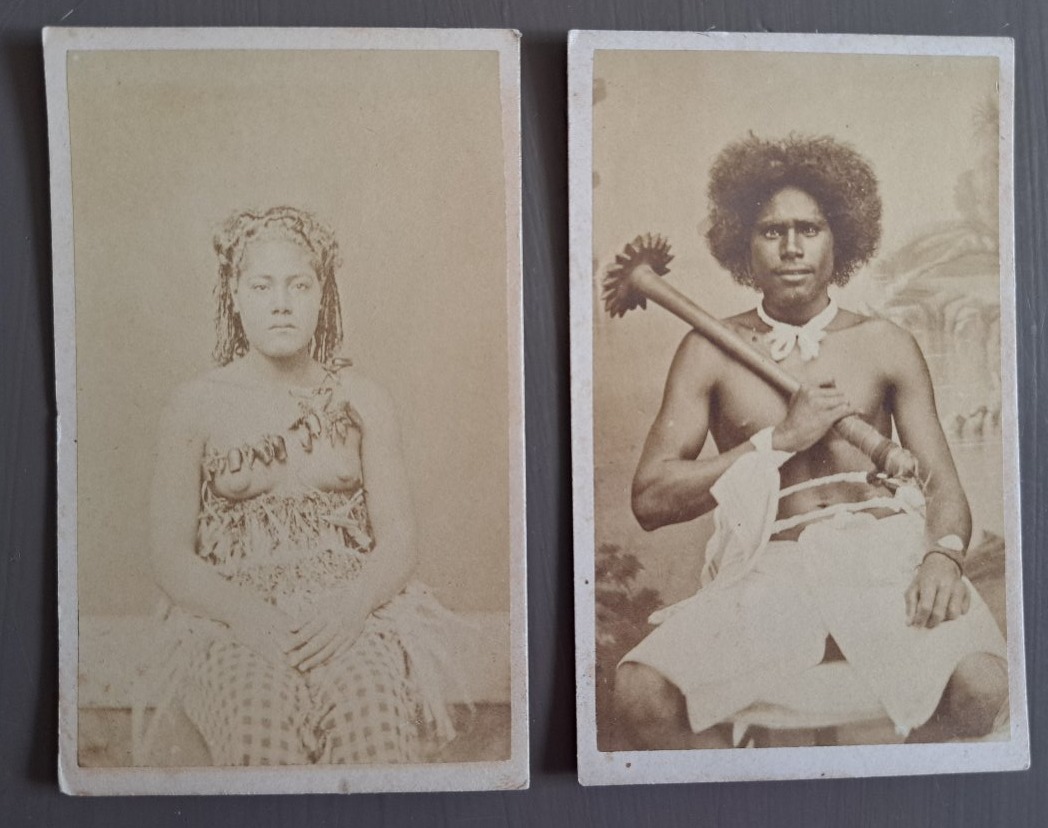 Business-card-sized Photographs Of New Caledonia By W. Dufty. Price Per Unit-photo-1