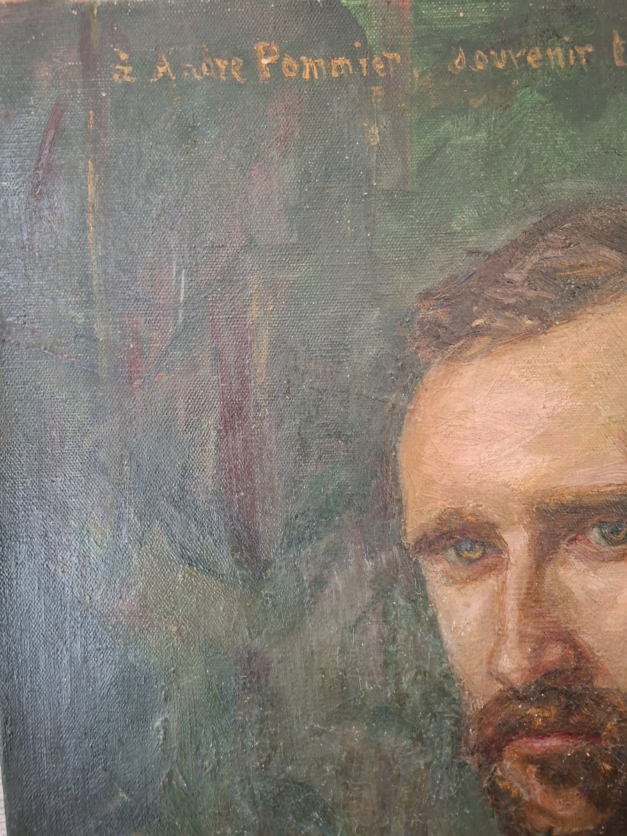Oil Portrait On Canvas By E. Lennet-debay-photo-4