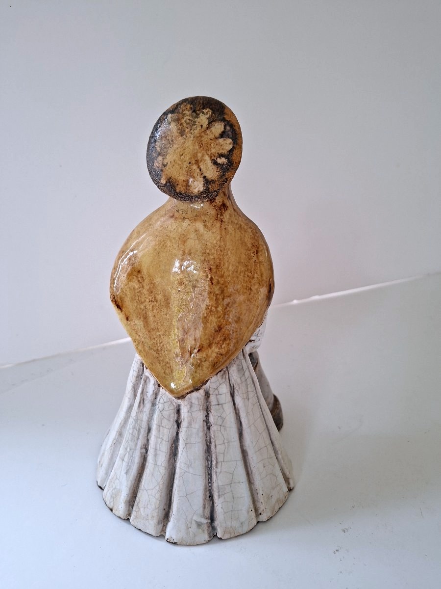 Vierge à l'Enfant en céramique année 70-photo-4