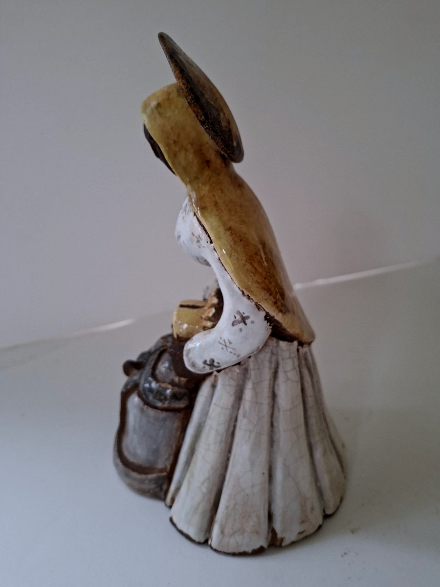Vierge à l'Enfant en céramique année 70-photo-1