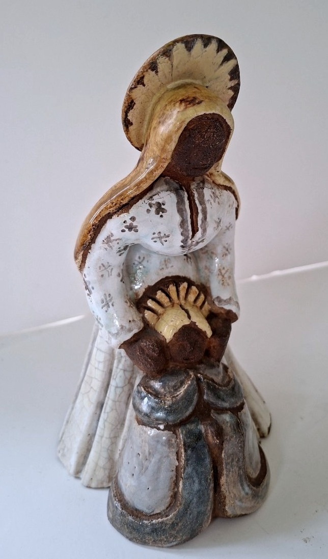Vierge à l'Enfant en céramique année 70