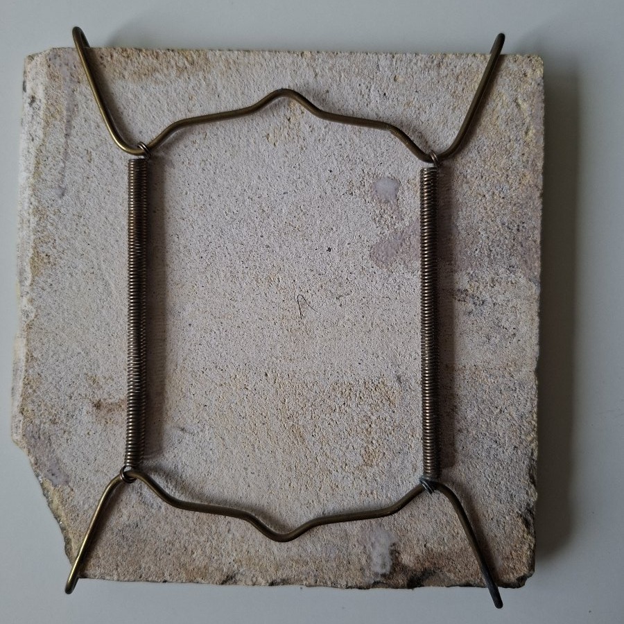 lot de trois carreaux de Delf du XVIII ème siècle à motif religieux-photo-3