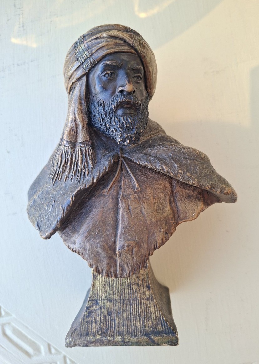 Bust Of A Berber Man Wearing A Turban By Frederic Goldsheider-photo-2
