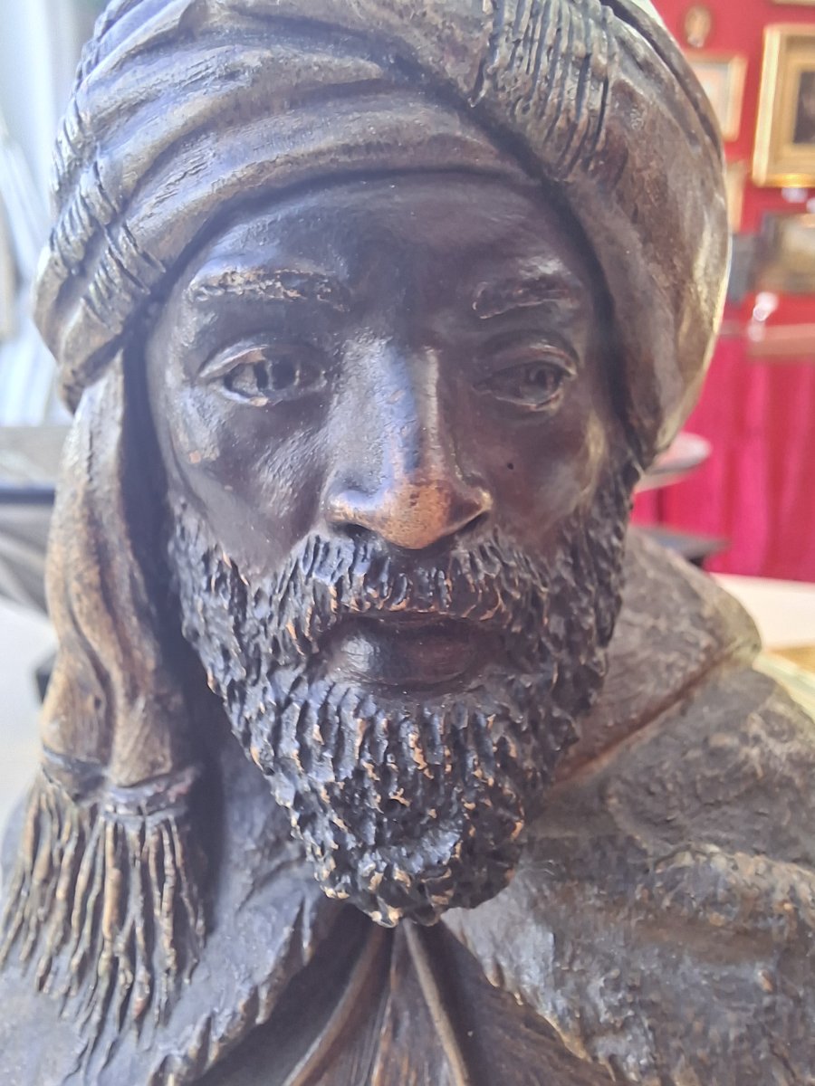 Bust Of A Berber Man Wearing A Turban By Frederic Goldsheider-photo-2