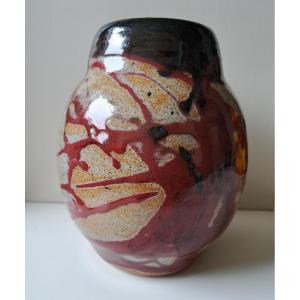 vase en céramique de style japonisant  