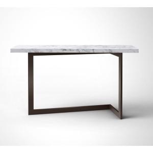 Modern Marble And Steel Console