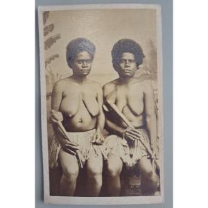 15 épreuves albuminées format carte de visite Nouvelle Calédonie par W. Dufty . prix a l'unité