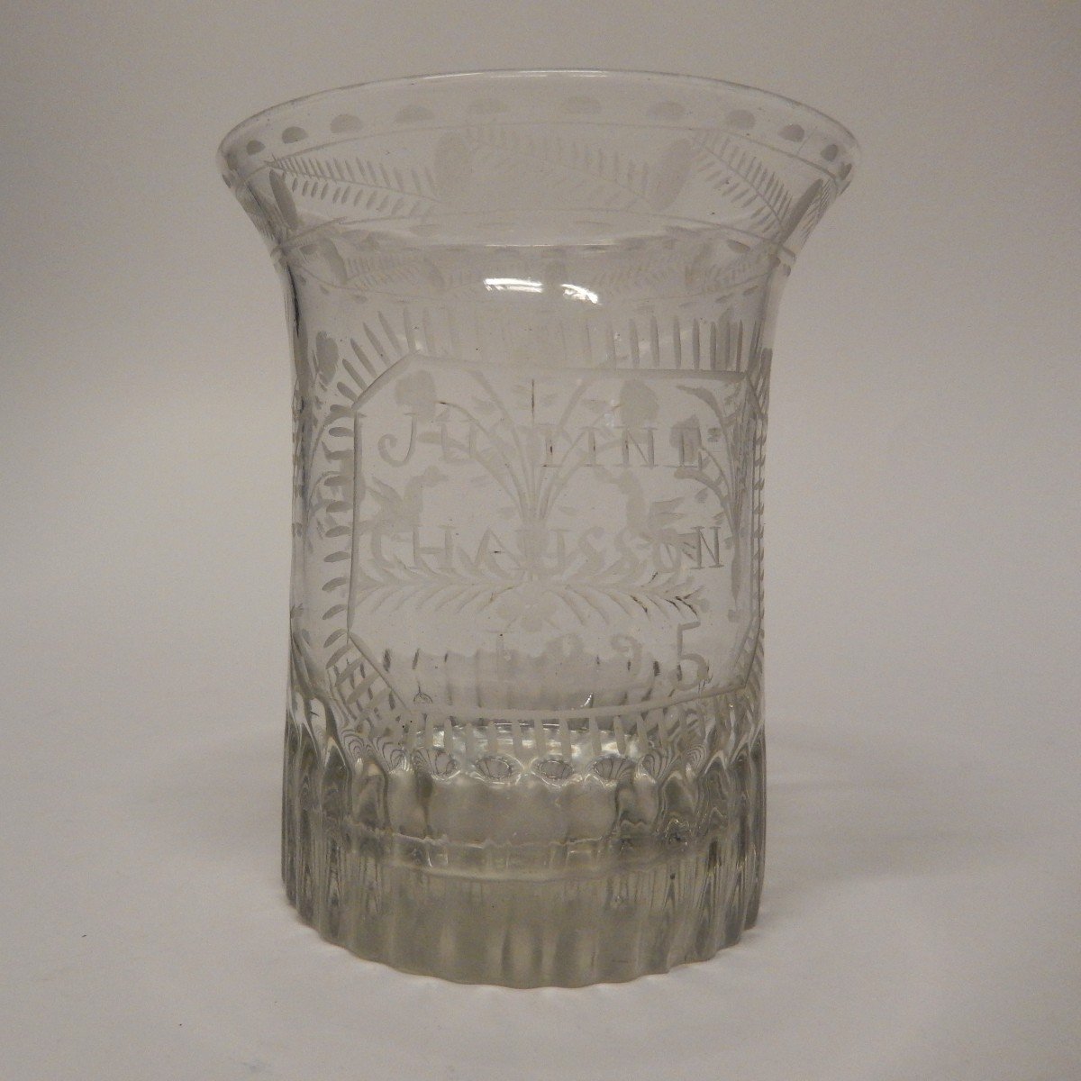 Verre Normand Patronymique daté de 1825