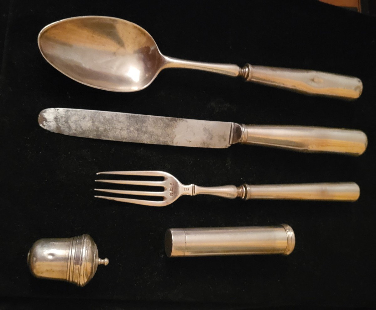 Nécessaire De Voyage anglais En Argent -photo-7