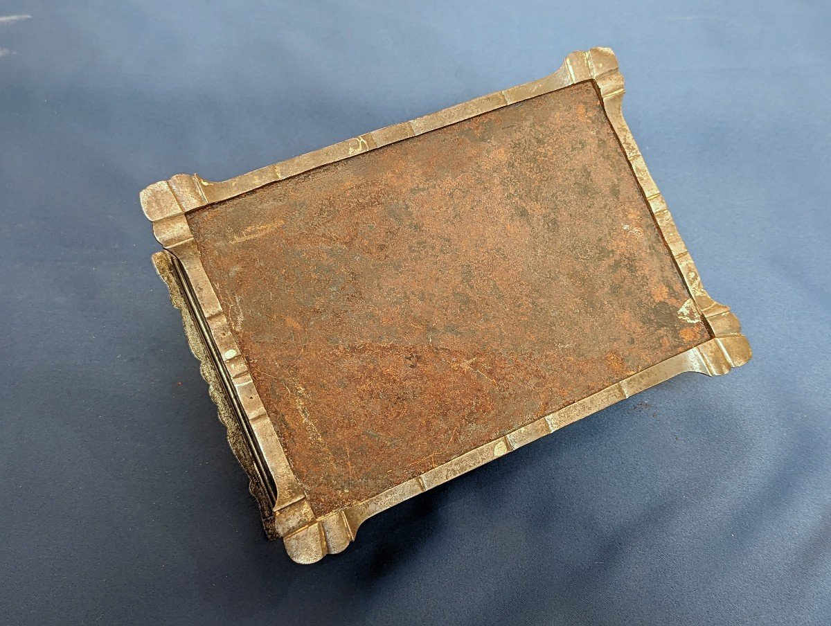 Coffret indo-persan En Acier Damasquiné -photo-3