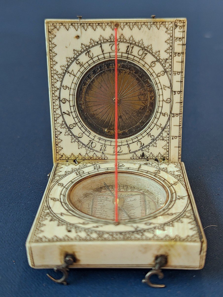 Cadran Solaire En Ivoire De Dieppe-photo-3