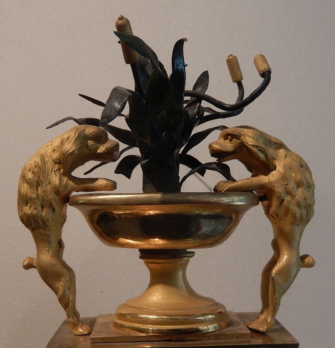 French Gilt Bronze Clock-photo-4