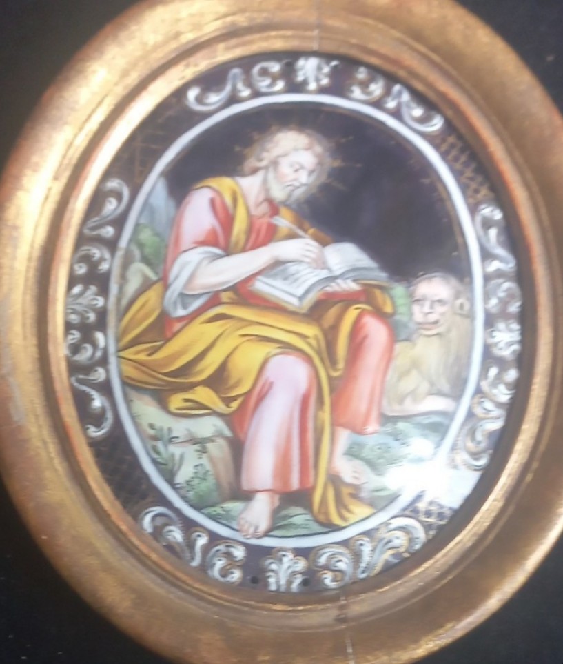 Email peint de Limoges : Saint Marc évangéliste 