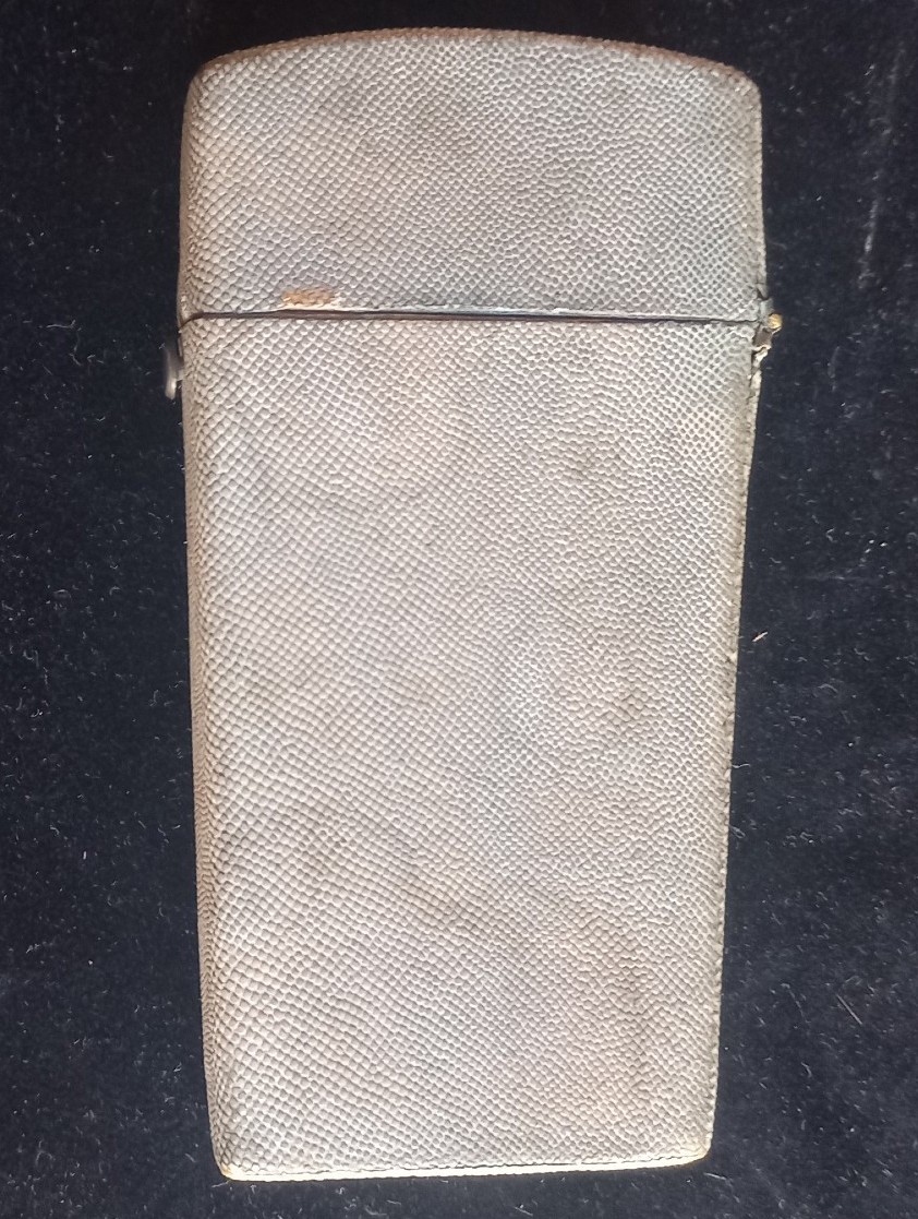 Écrin en galuchat  gris 