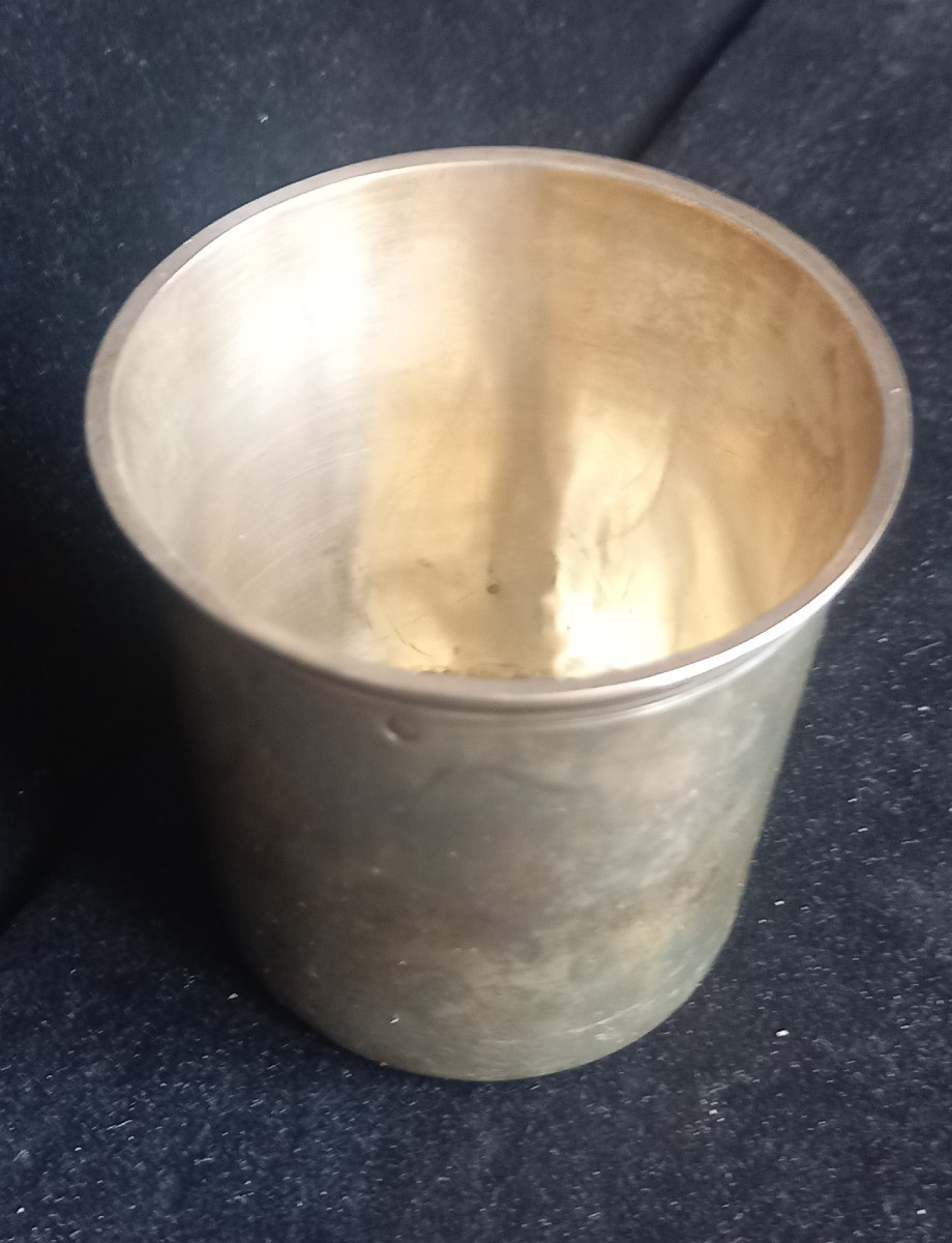 Timbale En Argent d'époque entre  1819 et 1838 par un célèbre  orfèvre  parisien. -photo-1