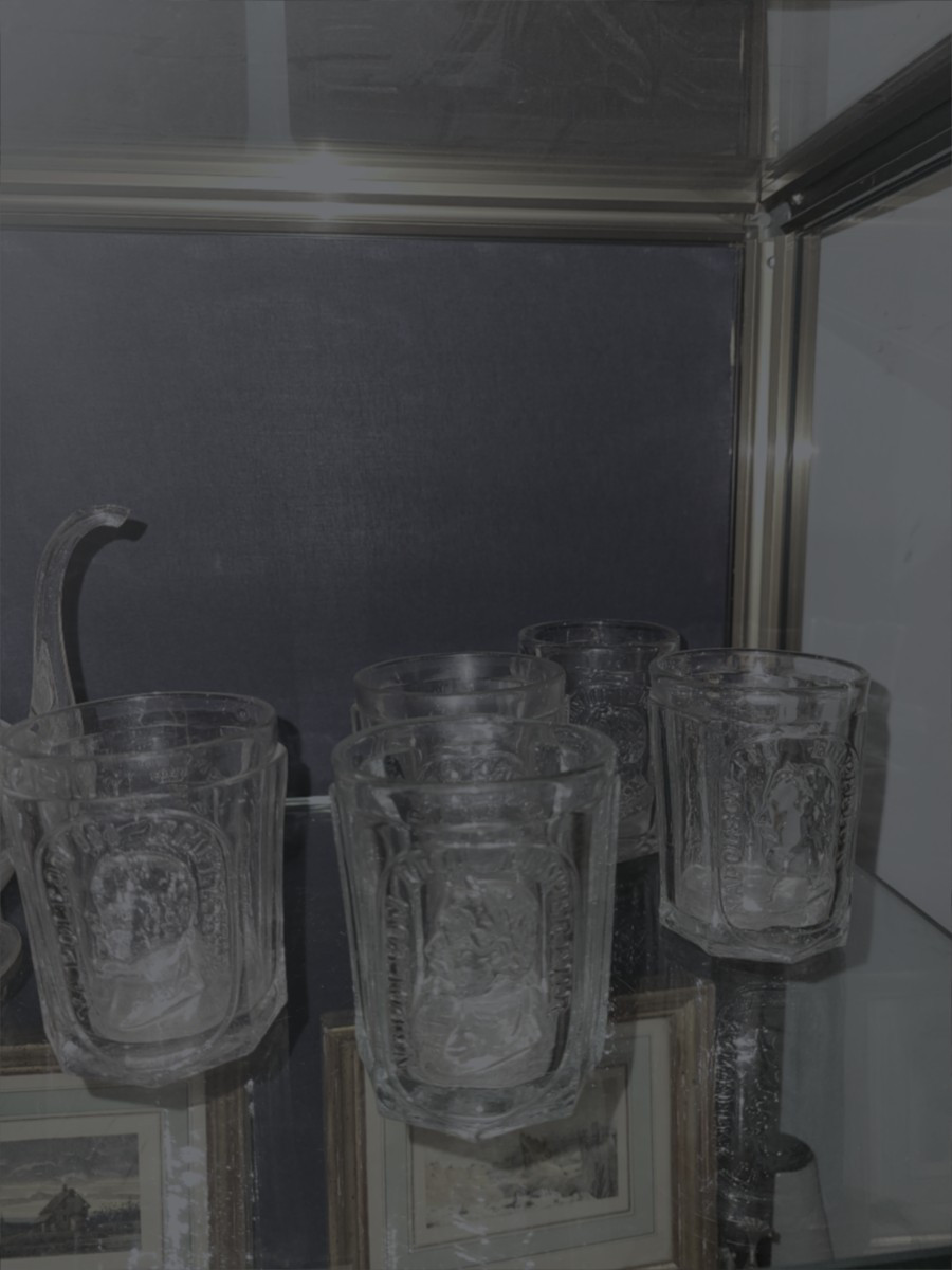 5 Propaganda Glasses For Napoleon III, For Sale  Separately. -photo-2