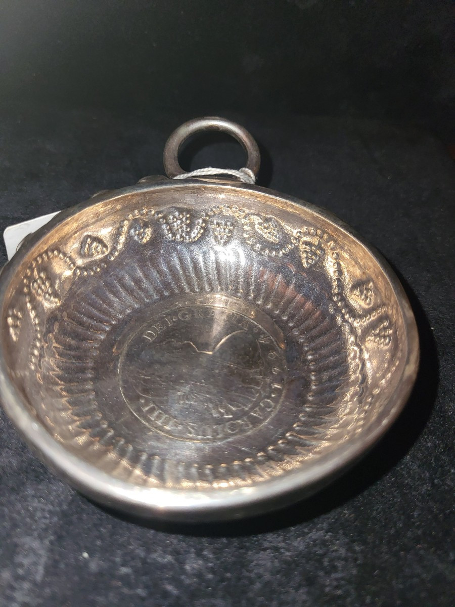 Tastevin En Argent  Avec Médaille Espagnole en argent - époque Empire-photo-4