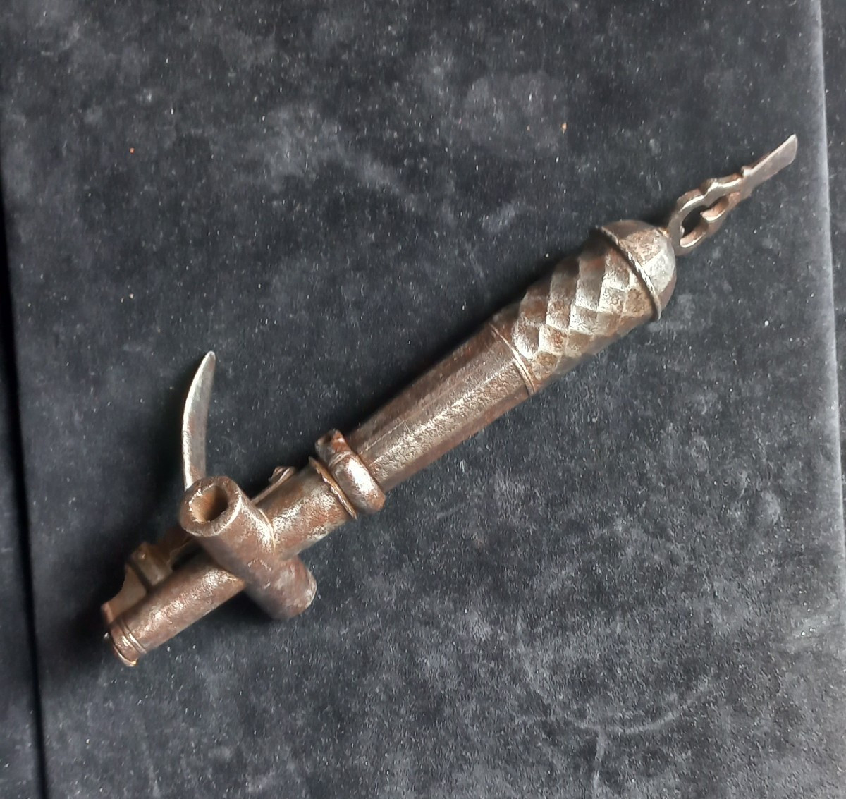 Clé d'arquebuse avec Poire à  Poudre-photo-4