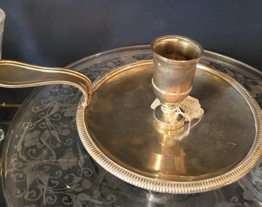 Bougeoir à Main En Argent 