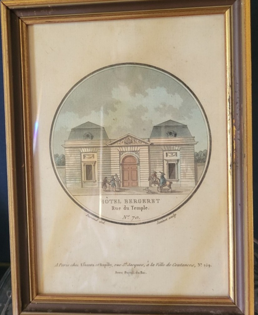  The 3 Views Of The Bergeret Hotel In Paris By Janinet