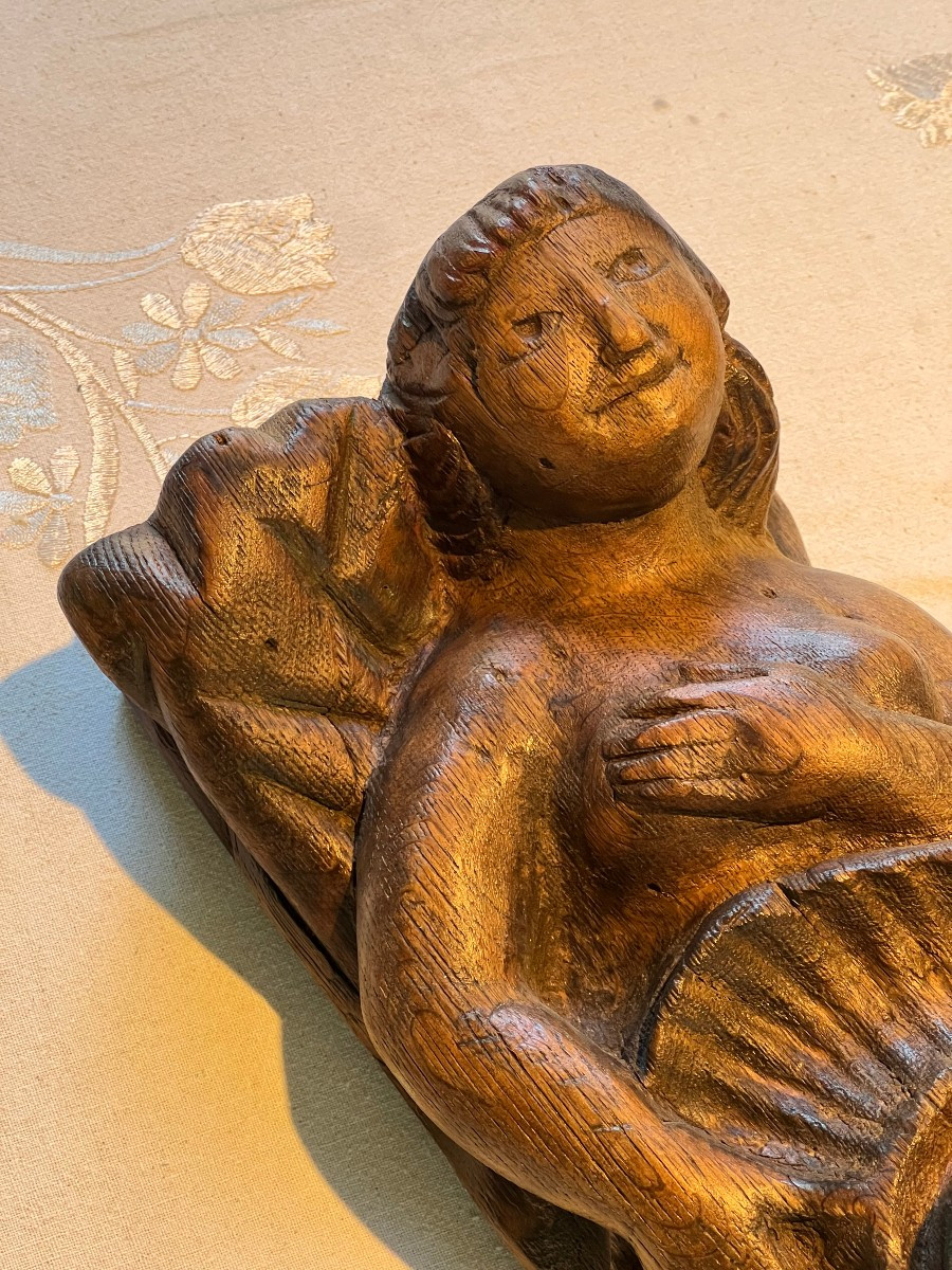 Verrou de fût en bois sculpté -photo-5