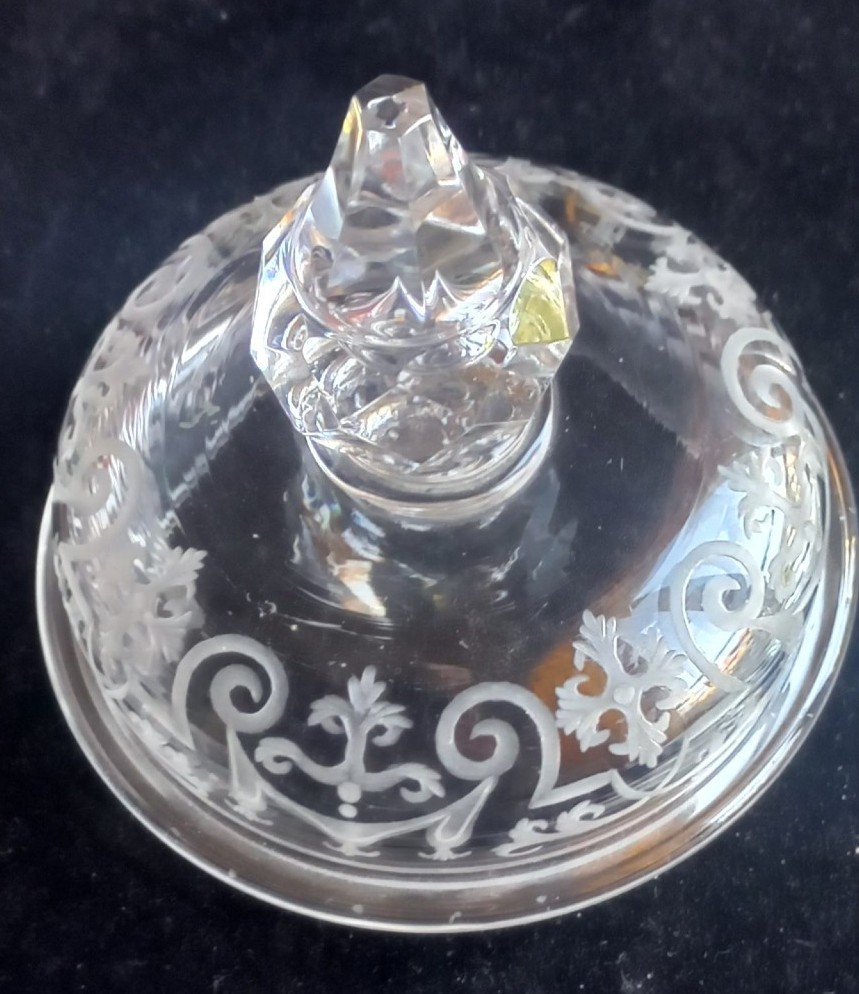 Couvercle d’un verre  de Bohême -photo-2