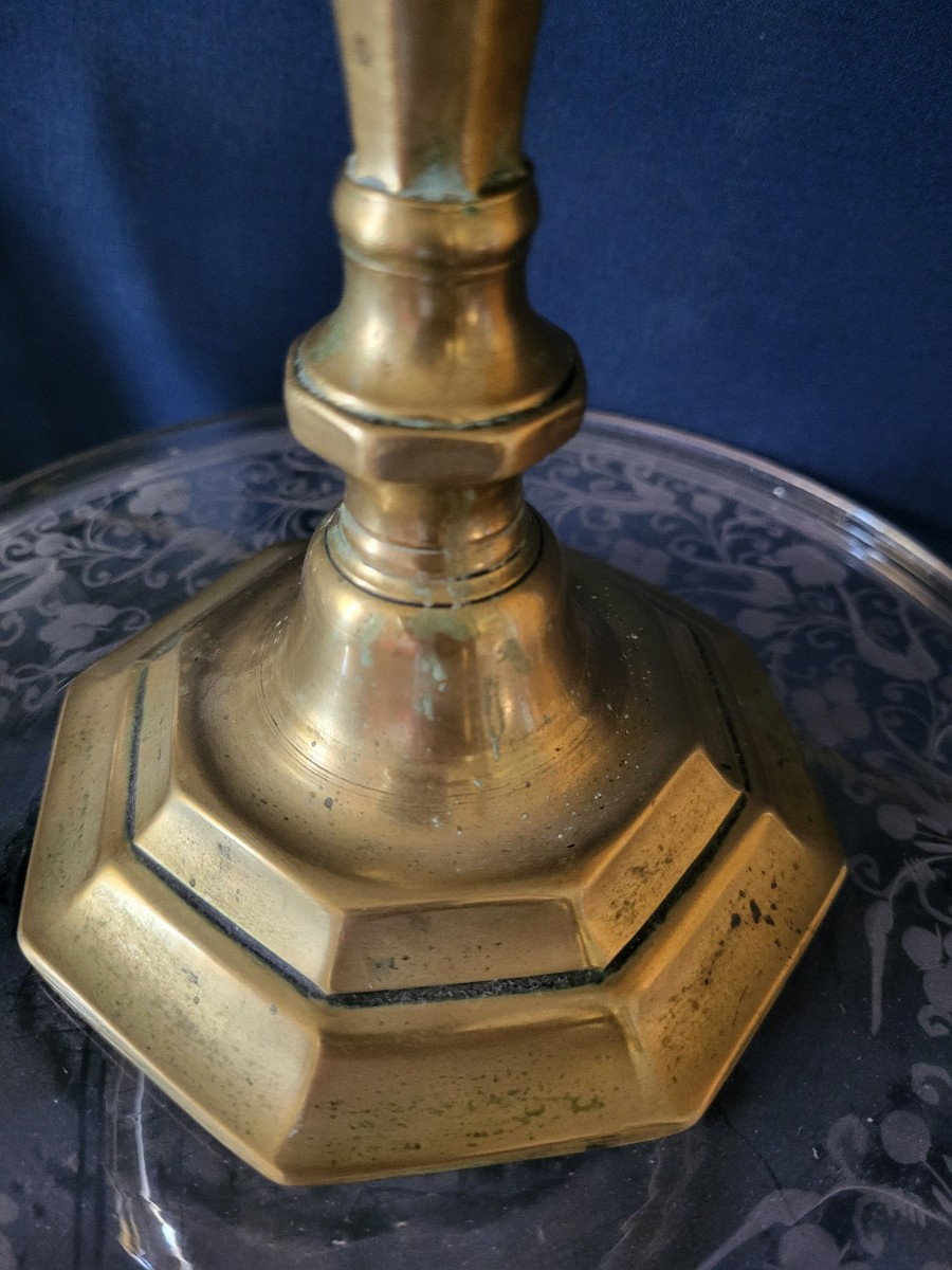Louis XIV Period Bronze Candlestick-photo-4