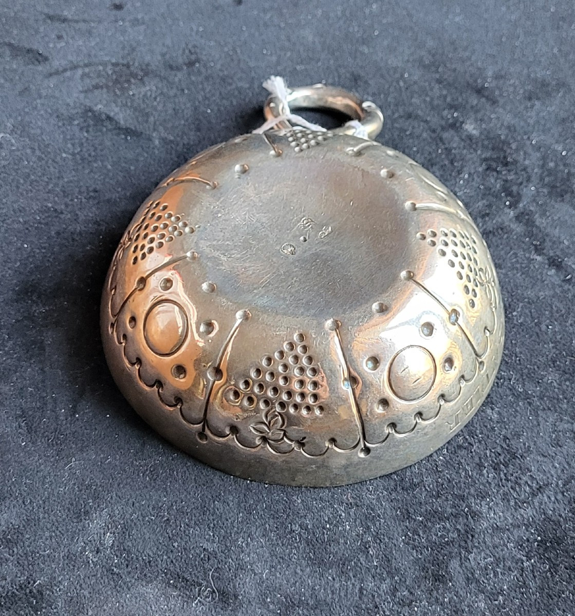 Large Silver Tastevin, Clermont-ferrand 18th Century-photo-2