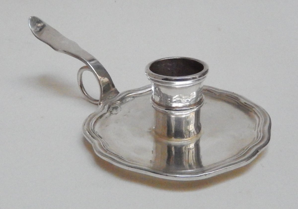 Hand Candle Holder In Silver, Nantes