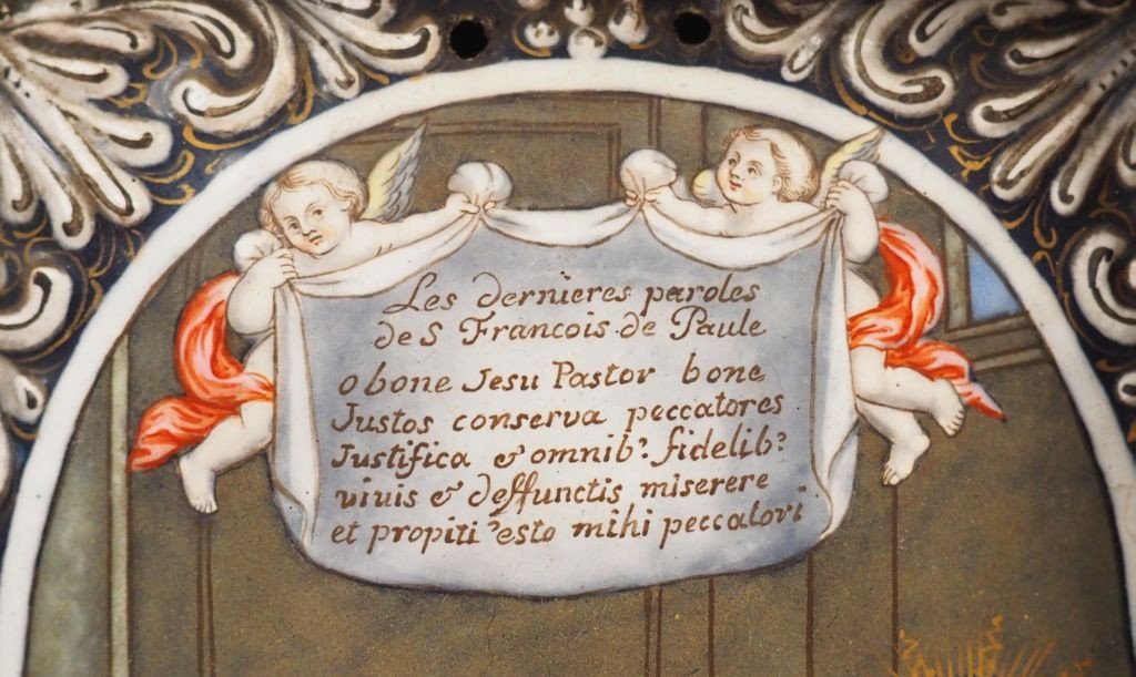 Saint François De Paule - émail peint de Limoges-photo-2